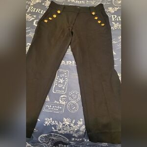 White House Black Market Elegant Black Trousers Like New